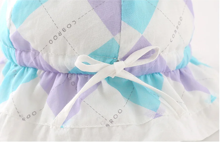 COBROO/летние мягкие повседневные шляпы в клетку для новорожденных мальчиков шляпа