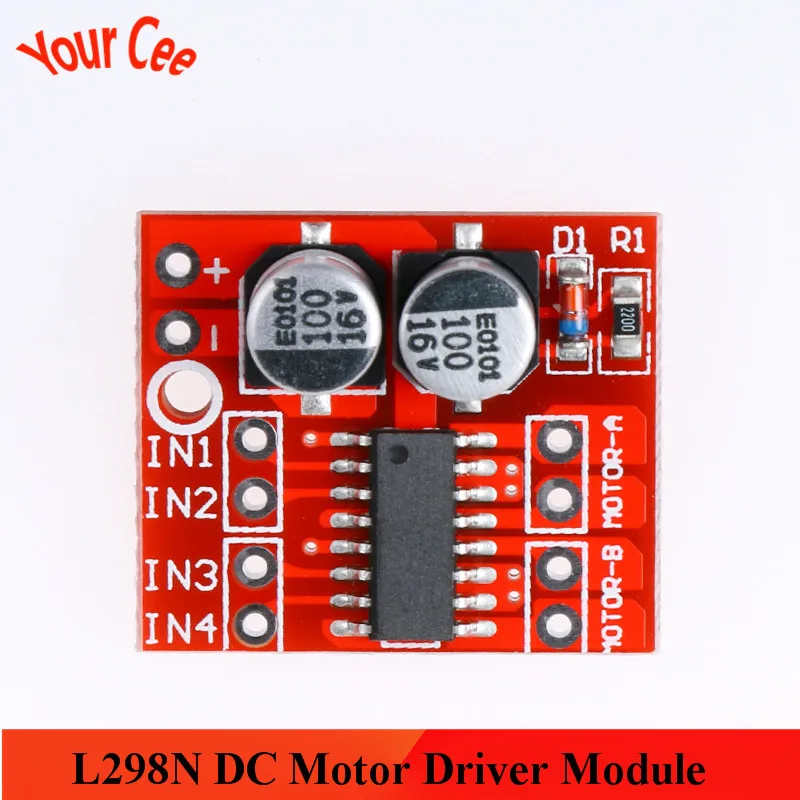 L298N плата модуля драйвера двигателя постоянного тока ШИМ скорость двойной h мост