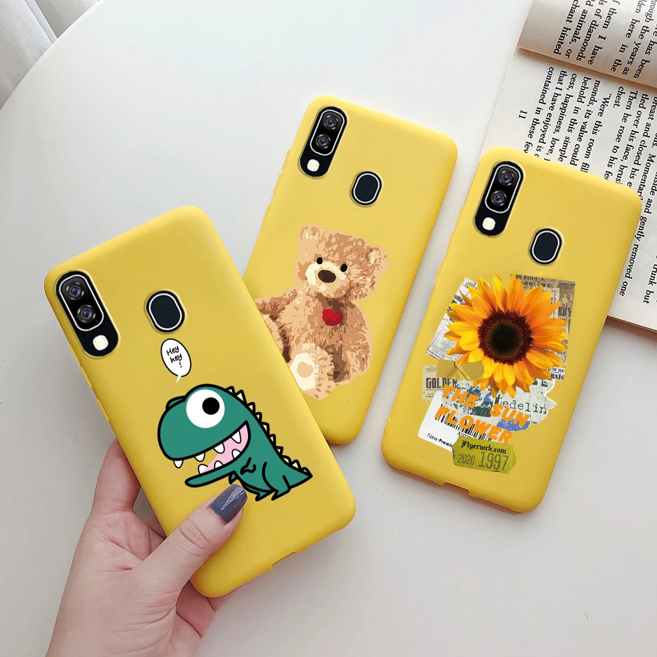 Чехол для Samsung A40 мягкий милый силиконовый чехол с героями мультфильмов Galaxy A405