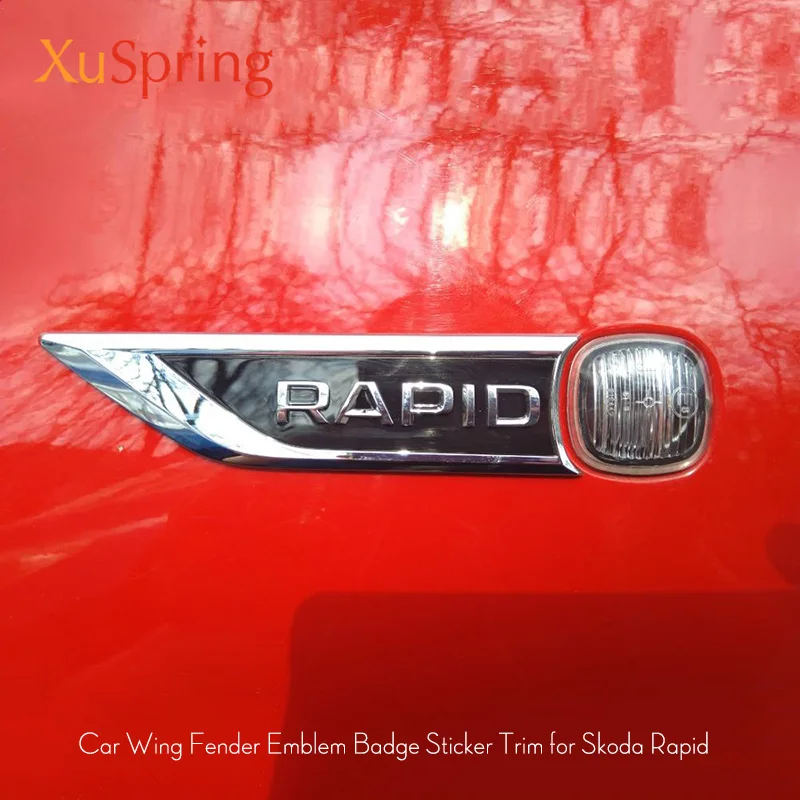 Для Skoda Rapid 2012 2013 20114 2015 2016 значок-эмблема на дверь боковое крыло брызговик