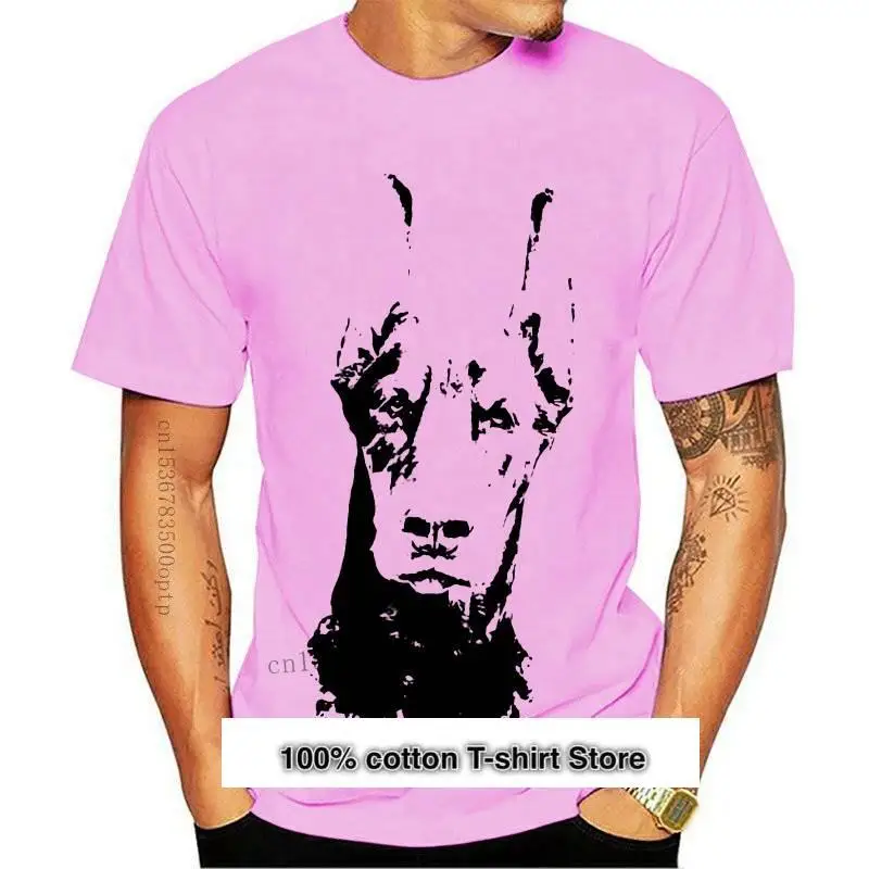 Camiseta de moda para hombre Camisetas estamde Doberman personalizadas camiseta Design манга corta | Мужская одежда
