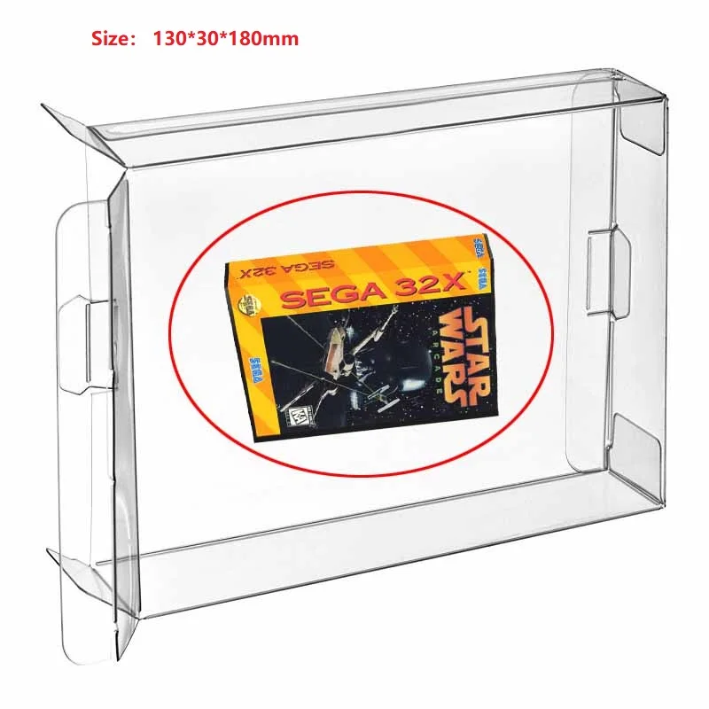 H 30 шт Carts Clear CIB игровой картридж Коробка Чехол протектор рукав для 32X защитные