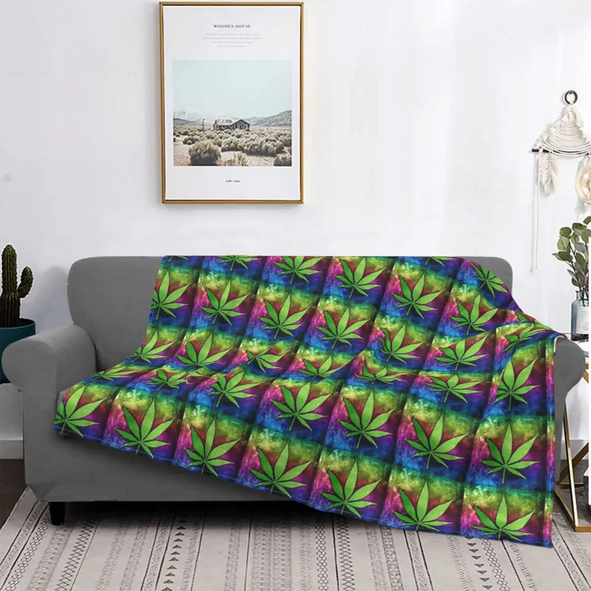 

Manta de hoja de maceta, colcha de cama a cuadros, Edredon de playa, manta de muselina, manta для детей