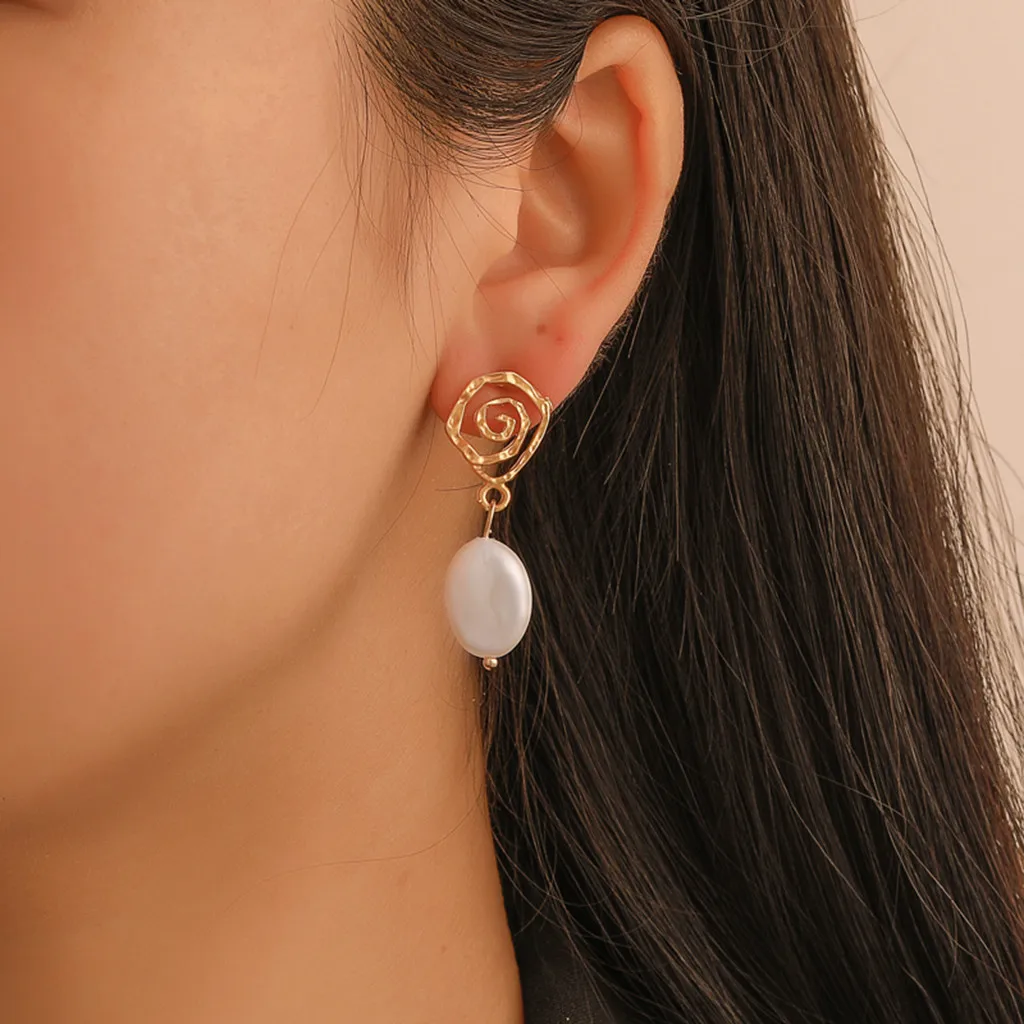 Горячая Распродажа серьги капли неправильной формы бусины Геометрические