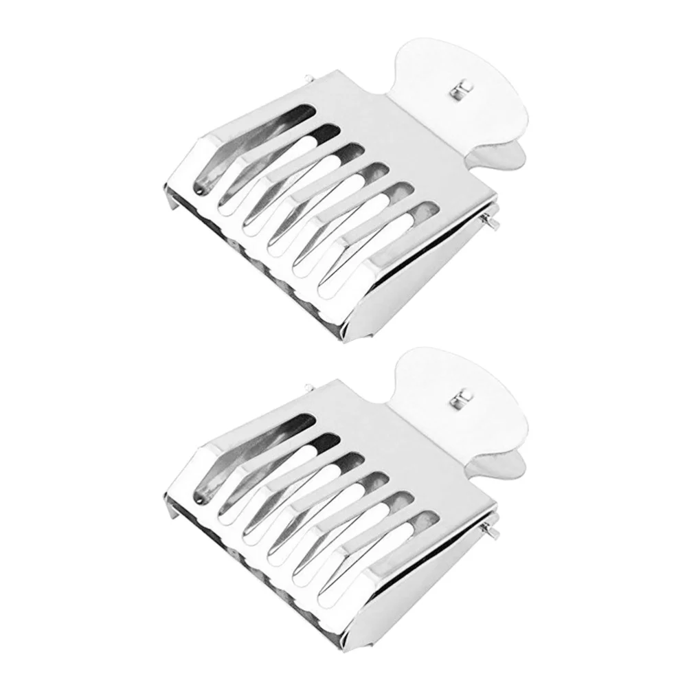 

2pcs Stainless Steel Beekeeping Clips Bee Catcher Bee Cages Beekeeper Tools