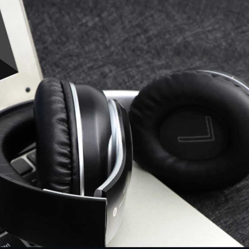 

Vj033 Bluetooth V5.0 Folding LED Wireless Headset Bluetooth Music Sports Card Universal Wireless / Wired Headset