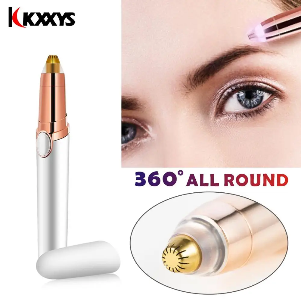 Электрический триммер для бровей ручка макияжа безболезненный эпилятор мини