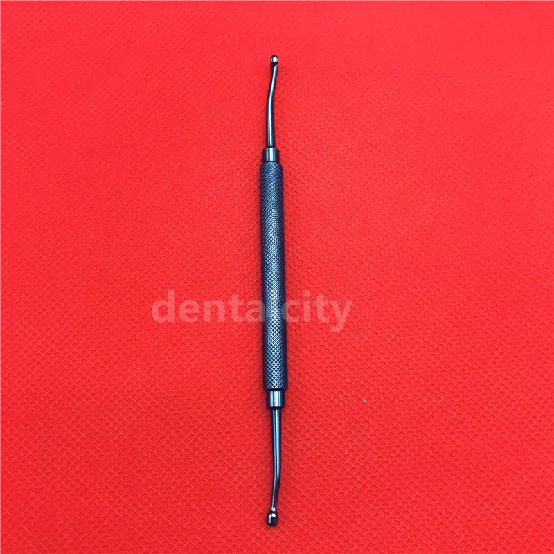 Двухсторонний титановый склеральный Депрессор с карманным зажимом