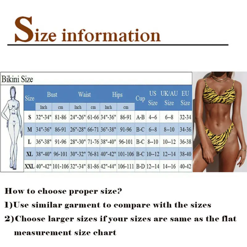 

2020 Tiger Pattern Plus Size Sexy Micro bikini Triangle Swimming Suit For Woman Halter Bikini set Backless Brazilian Swimwear