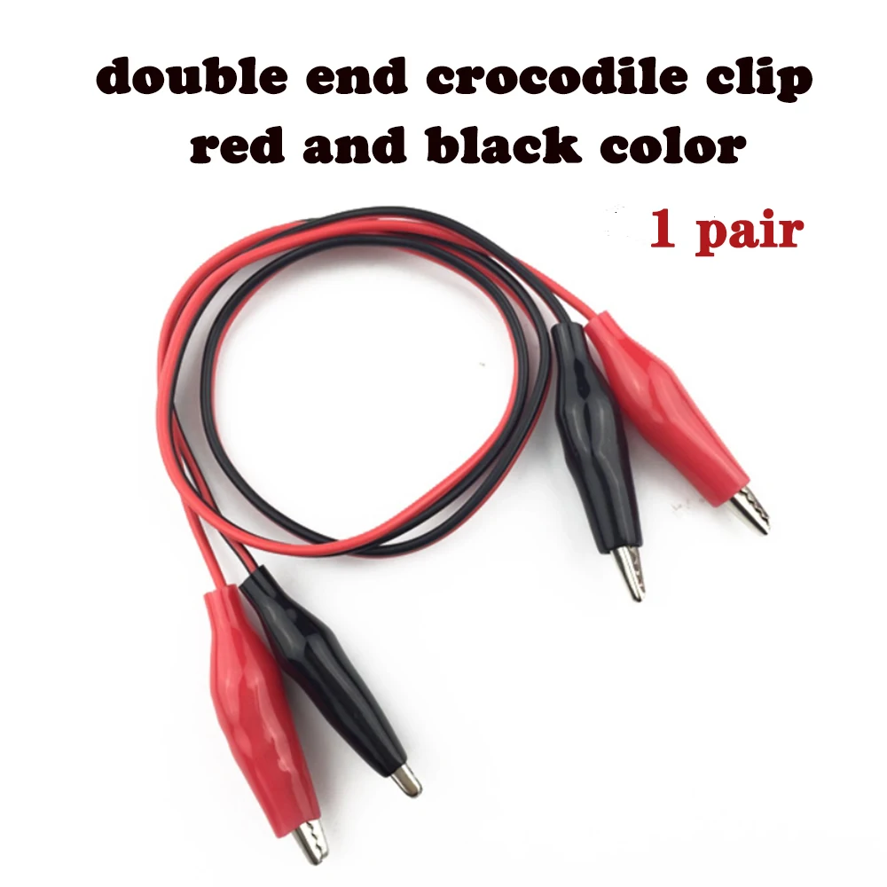 

Alligator Clips Electrical Test Leads banana Clip Double-ended Crocodile Clips Roach Clip Test Jumper Wire Connector