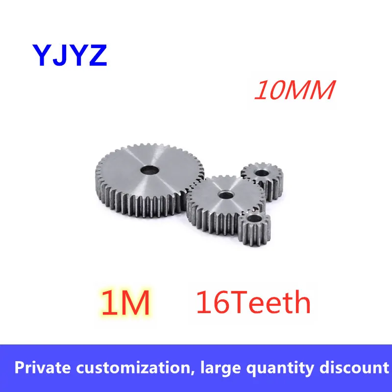 1 м 16 зубцов зубчатая шестерня Шестерня Толщина 10 мм производственное отверстие 45