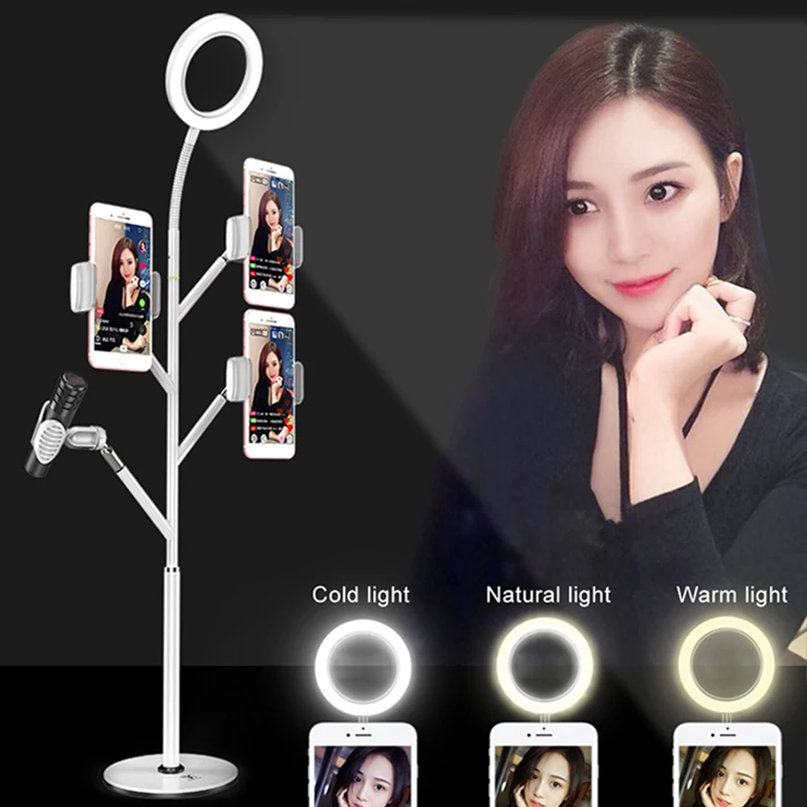 MAMEN кольцевой светильник для селфи фото видео студия Led Youtube прямая трансляция