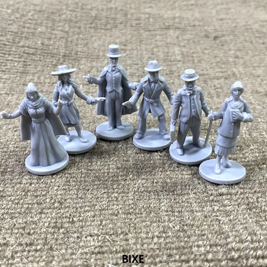 6 шт. серый детектив репортер Охотник оккультист миниатюрный детектор Регины Cthlhu