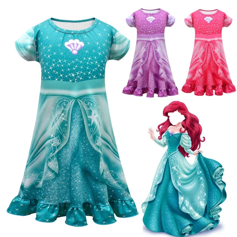 

Детское платье Ариэль, маленькая Русалочка