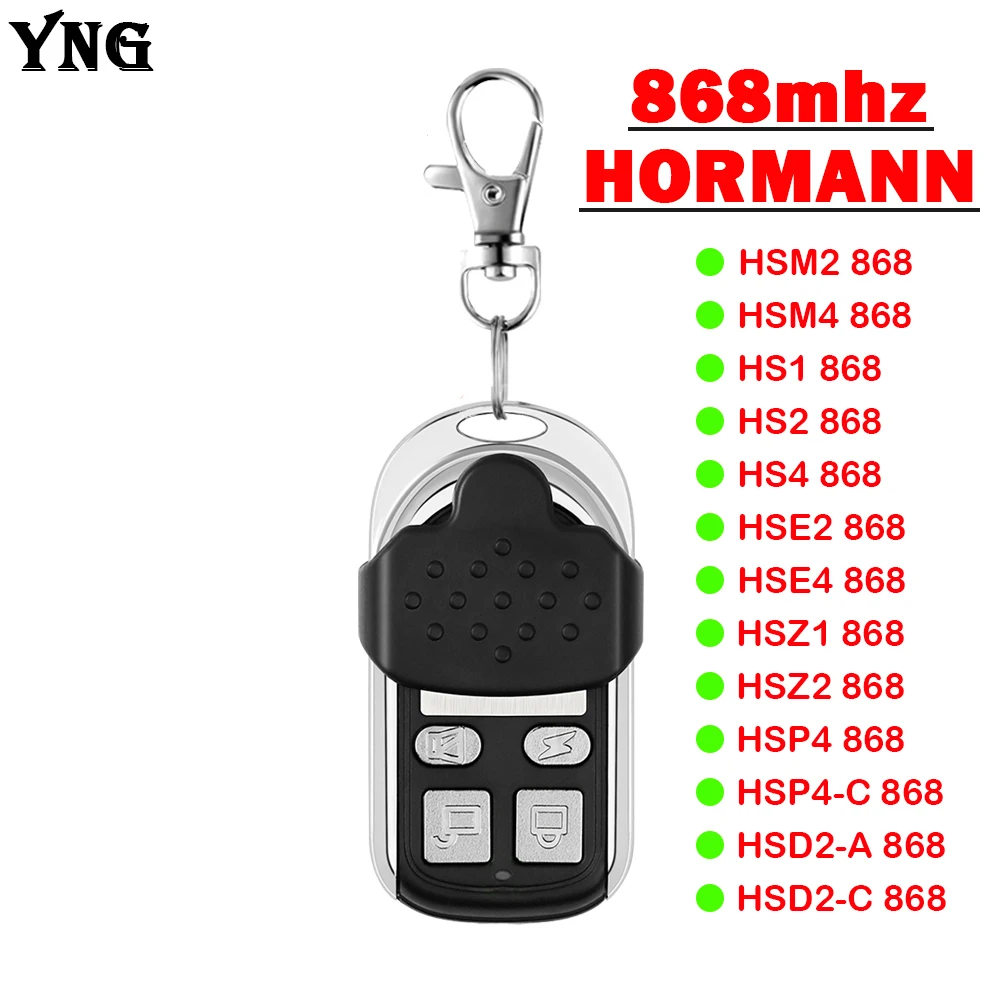 

HORMANN 868mhz Garage Gate Remote Control Hormann HSE2 HSE4 HSM2 HSM4 HS1 HS2 HS4 HSZ1 HSZ2 HSP4 HSD2A Garage Door Command