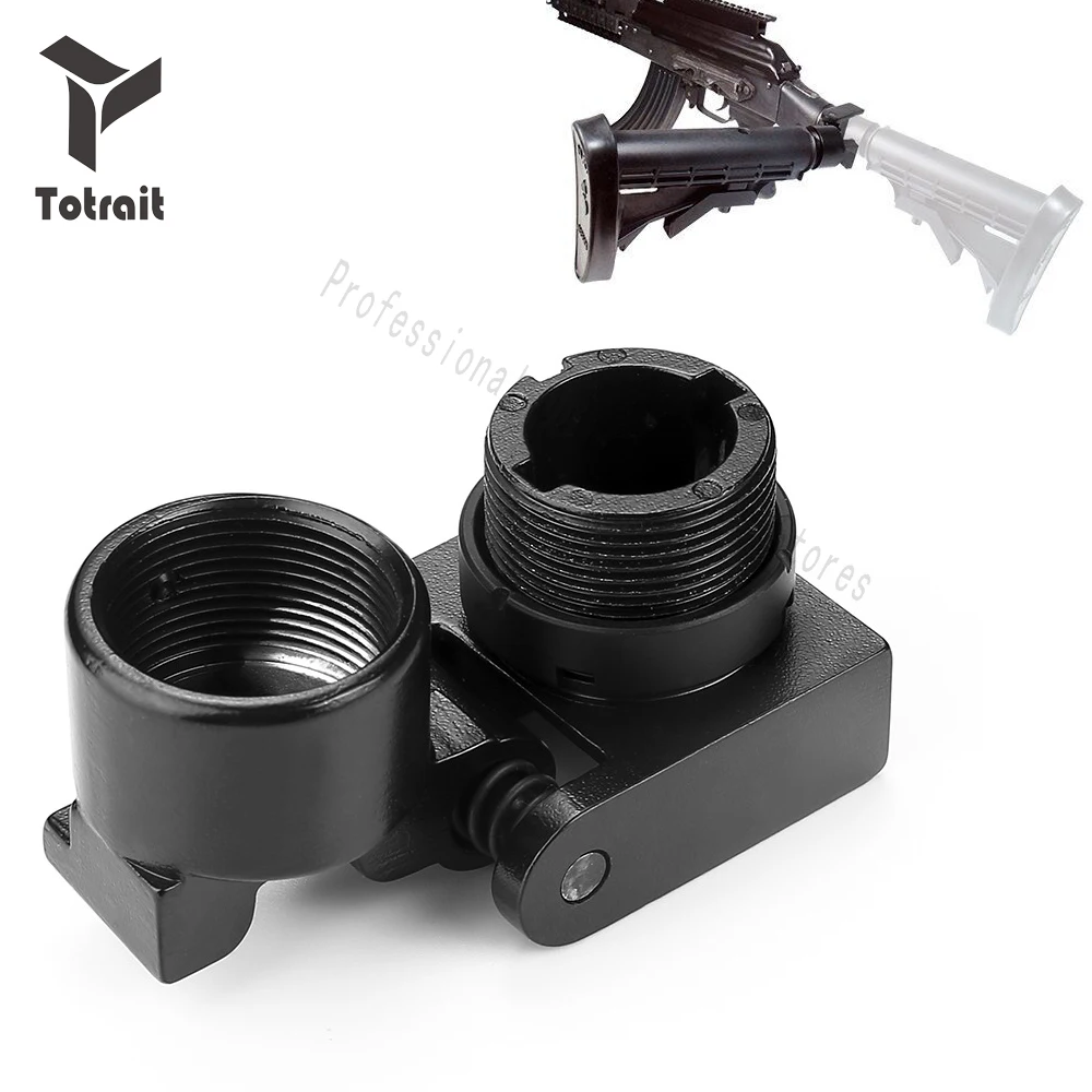 

TOtrait Tactical AK Side Folding Butt Stock Adaptor Mount Fit for AR15 AKs M4 A2 Hunting Accessories