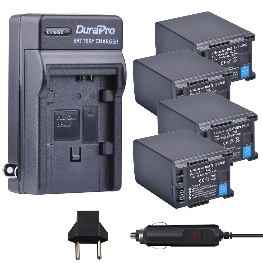 4 шт. Аккумулятор для Canon HFM300 HFM30 HFG30 HFG10 HFM40 HFM400 HFS30 HF20 HG20|eu plug|battery li-ionbatteries battery charger |