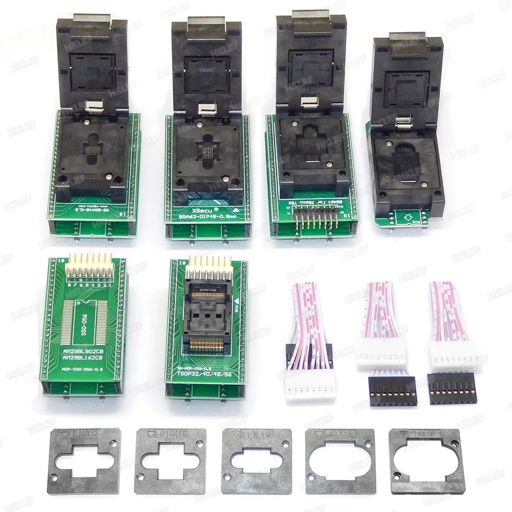 Новейший универсальный программатор XGecu T56 + 55 адаптеров 24/25/26/93 серийный EEPROM