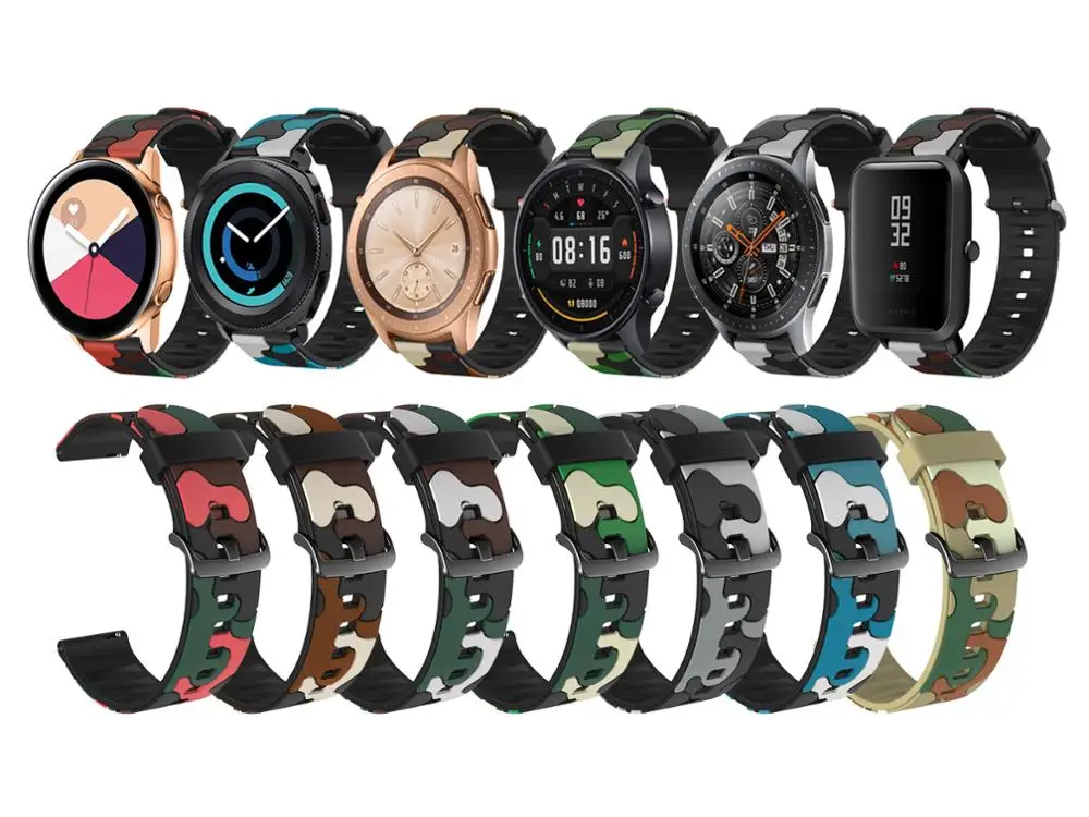 

Ремешок силиконовый для Samsung Galaxy Watch Active 2, 40/44 мм, 42/46 мм