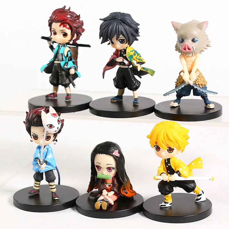 Q Posket рассекающий демонов киметасу no Yaiba Kamado Tanjirou Nezuko Agatsuma Zenitsu Hashibira Inosuke Tomioka Giyuu