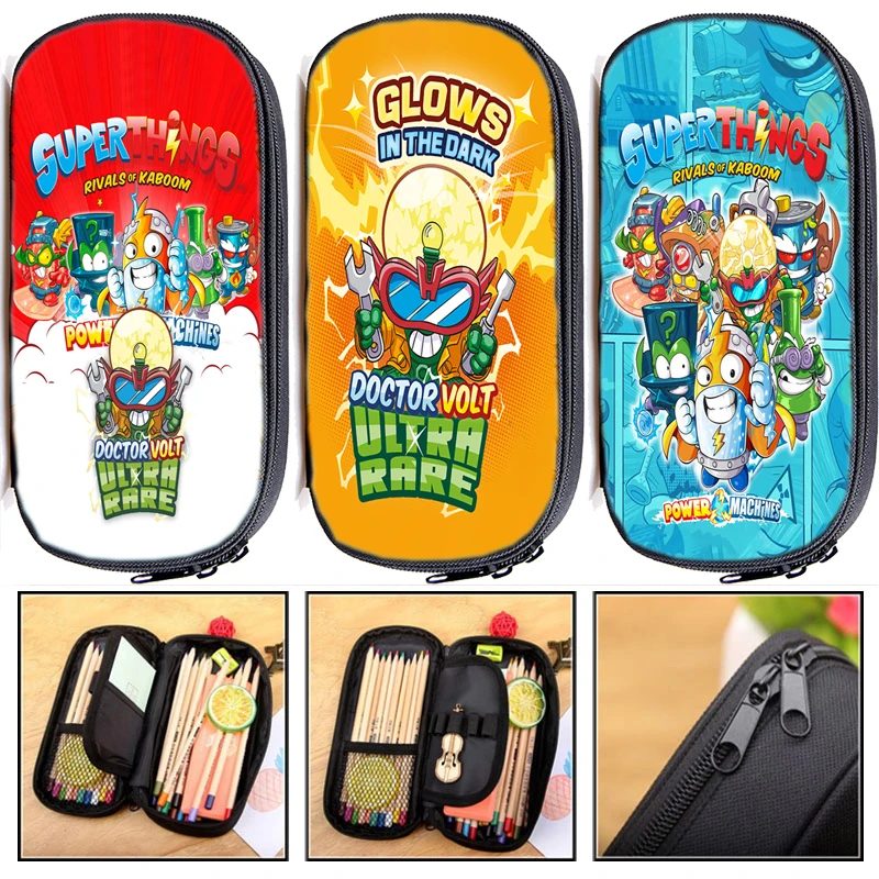 

Functionary Students Superthings Power Machines Pencil Box Children Cartoon Anime Stationery Bags Kids Super Zings7 Pencil Case