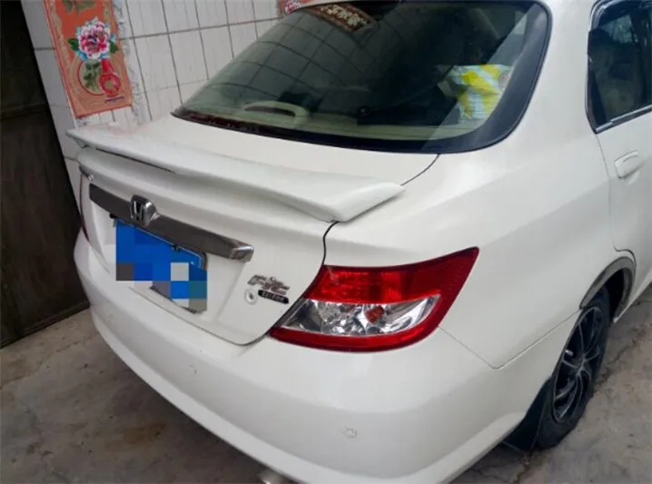 For Fit Spoiler 2004-2007 Honda Jazz sedan jsd ABS plastic Material Car Rear Wing Color | Автомобили и мотоциклы
