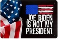 yard sign biden is not my president impeach biden metal signs indoor or outdoor use for home decorative sign