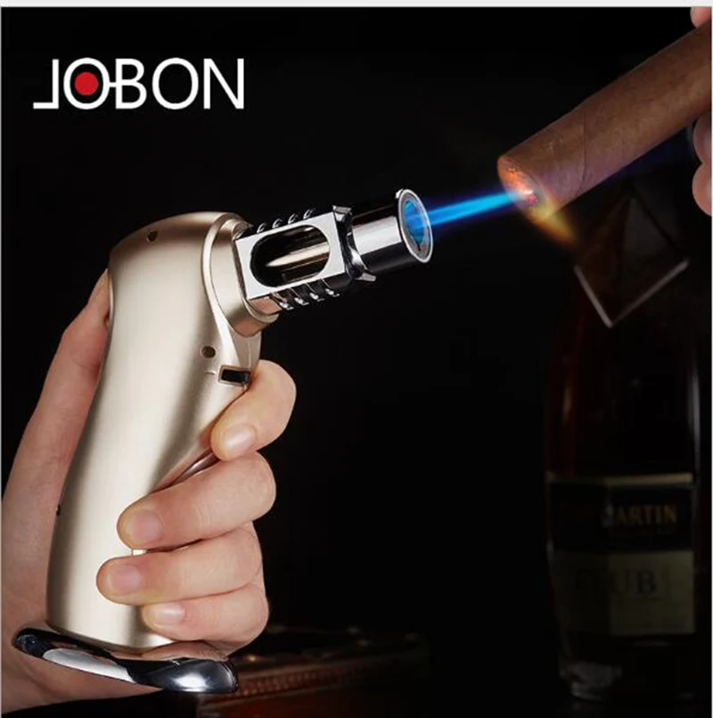 Новинка газовая надувная Зажигалка jobon ветрозащитная струйная для сигар