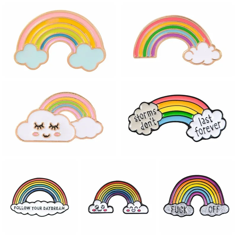 1 шт. женская брошь в виде радуги | Дом и сад