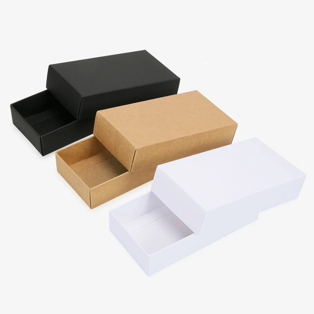 Лидер продаж 10 размеров Упаковочная черно белая крафт бумага подарочная