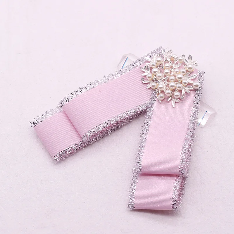 2020 Мода Броши Милая брошь в виде цветка с жемчугом рубашка галстуком бабочкой