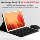 Bluetooth клавиатура чехол для Samsung Galaxy Tab A7 10,4 2020 SM-T500 SM-T505 T500 T505 беспроводная клавиатура чехол для планшета