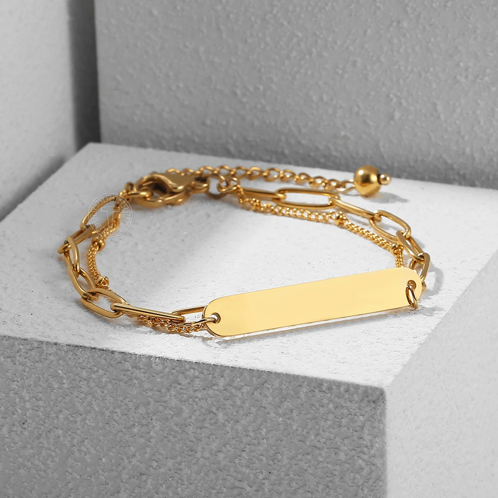 

Women Customize Bracelet Gold Color Love MaMa Charm Bracelet Gift for Mom Girlfriend Personalized Jewelry Mother's Day Gifts