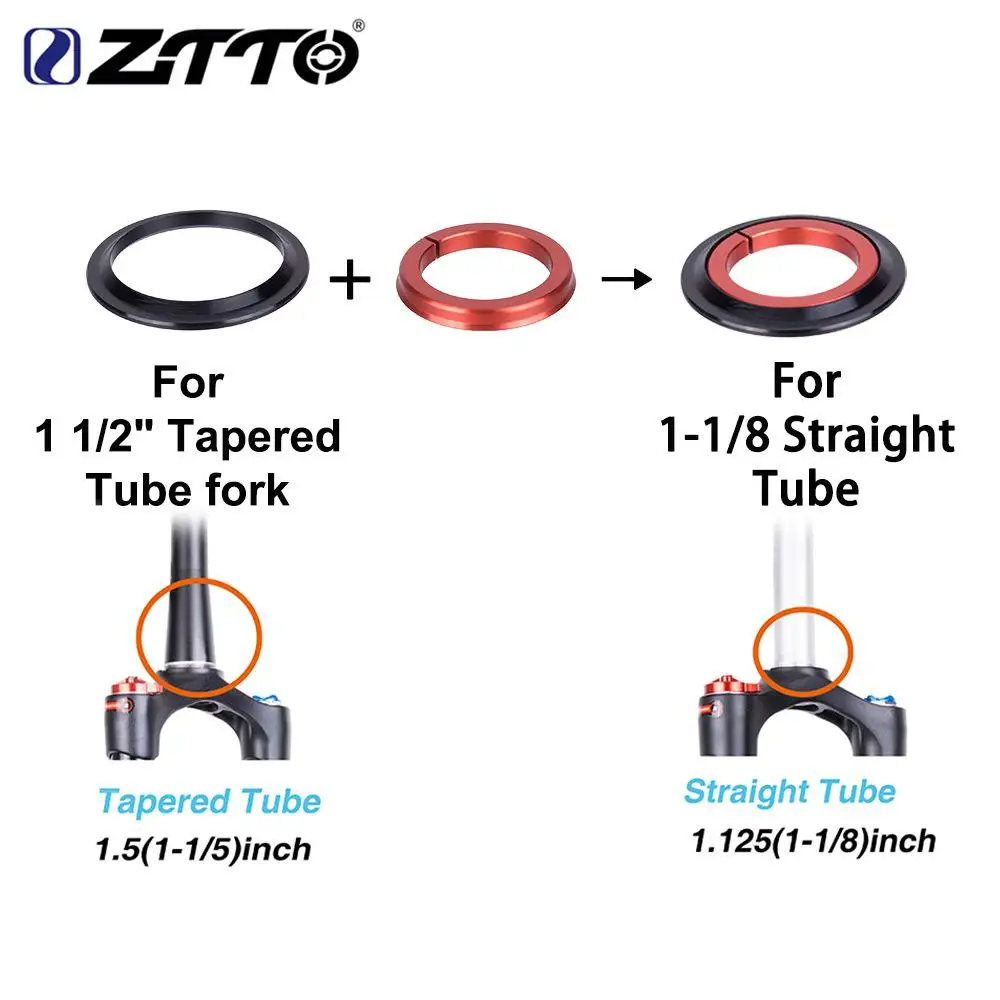 Велосипедная гарнитура ZTTO 1 1/8-1 1/2 дюйма для горных и шоссейных велосипедов с