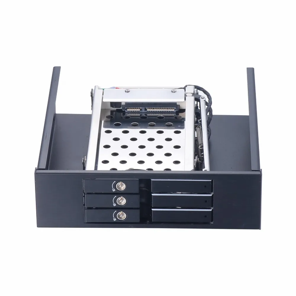 Uneatop ST5534 2.5in алюминиевый корпус 3 Bay SATA ROM пространство жёсткий диск Rack до 5.25 шт.