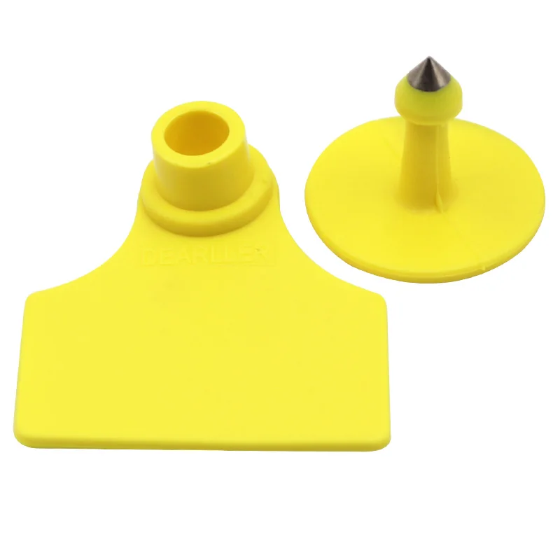 

100Pcs Green / Yellow /red / Blue Can Be Customized Pig Ear Tag Plastic Pig Sow Ear Tag Animal Husbandry Supplies