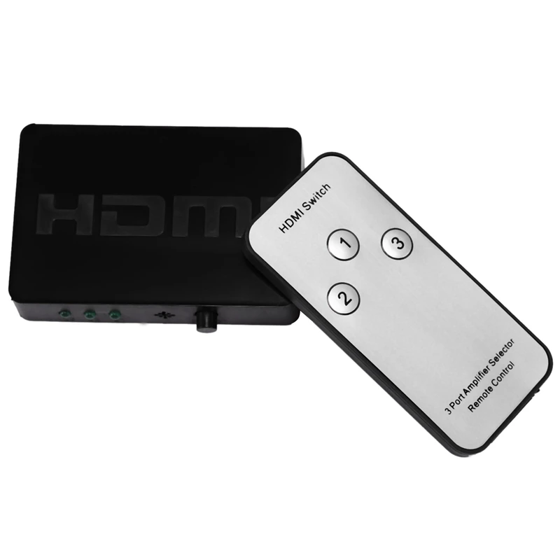 

3X1 Hdmi Splitter 3 Port Hub Box Auto Switch 3 In 1 Out Switcher 1080P Hd 1.4 With Remote Control For Hdtv Xbox360 Ps3 Projector