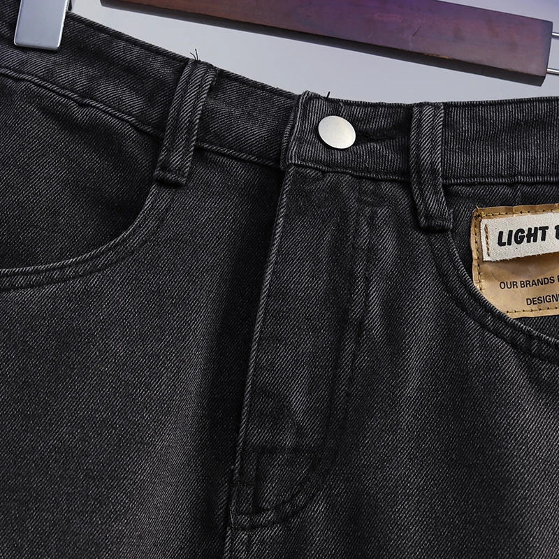 

Plus Size Summer Women Split Fork Skirts Jeans Korea High Waist Pants Denim Pant Loose Casual Fashion Mujer Femme Trousers 2021