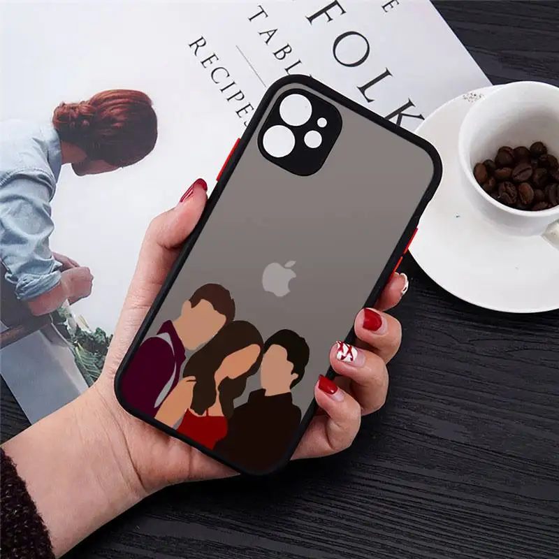 

the Vampire Diaries Phone Cases matte transparent For iphone 7 8 11 12 plus mini x xs xr pro max cover