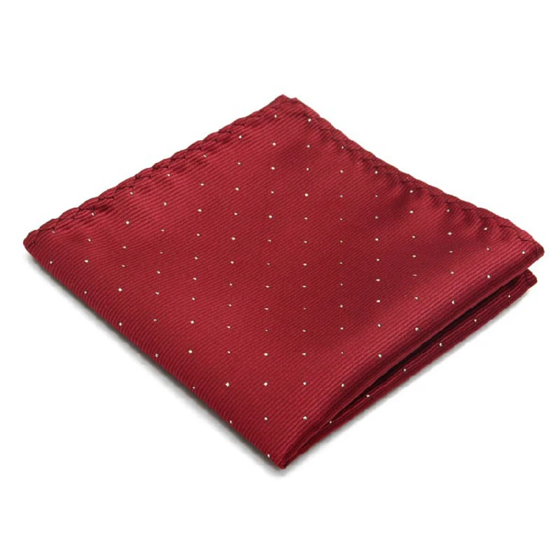 

Vintage Men's Handkerchief Dot Striped Printed Business Pocket Square Wedding Party Polyester Chest Towel 22*22CM Handkerchief