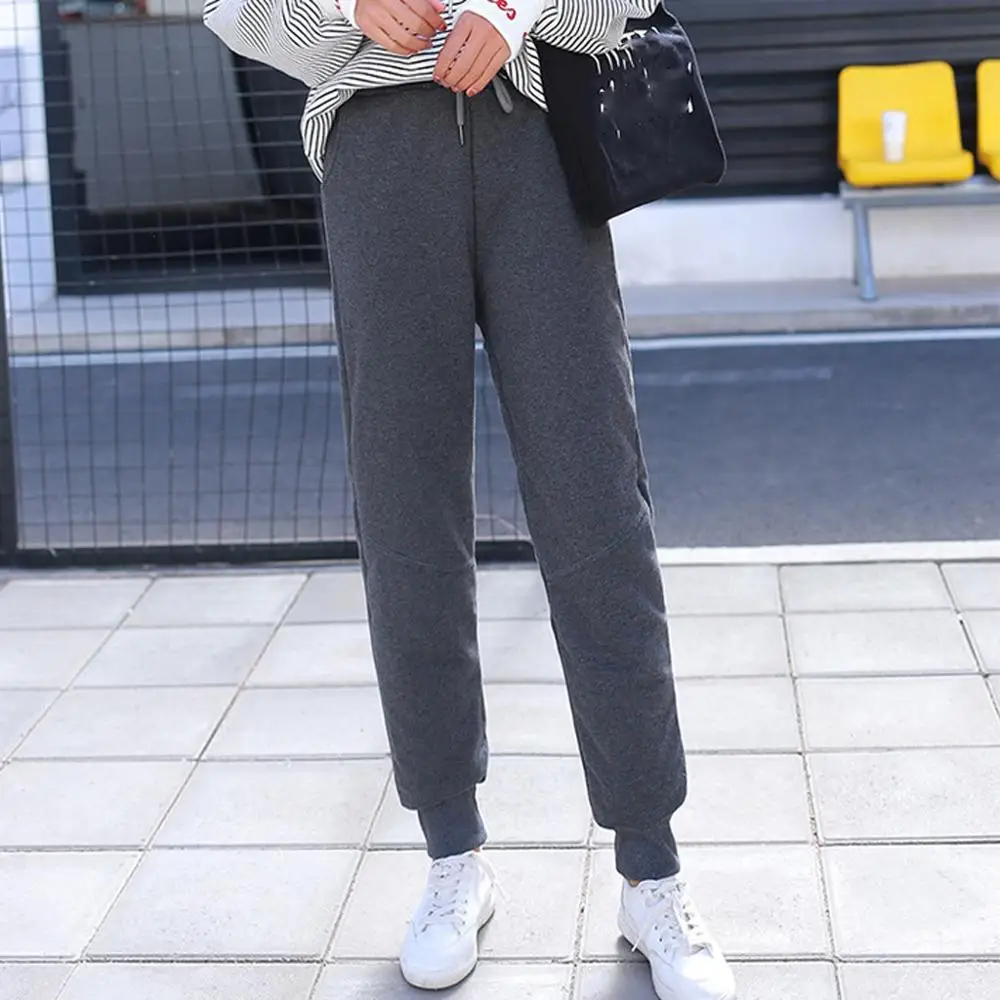 Женские повседневные вельветовые брюки Утепленные длинные свободного покроя