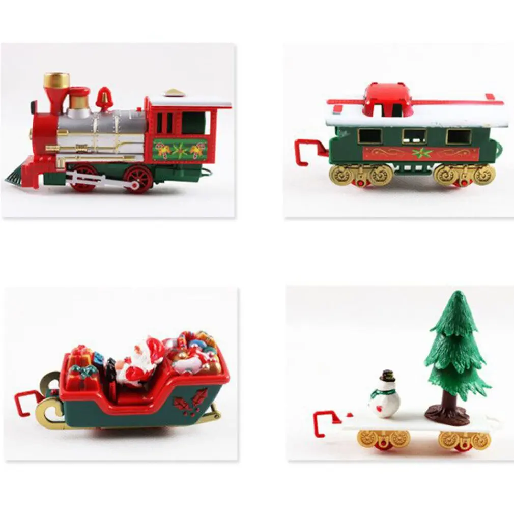 

Christmas Electric Rail Car Toy Little Train Toy Children'S Electric Educational Car Parent-Child Exchange Plastic