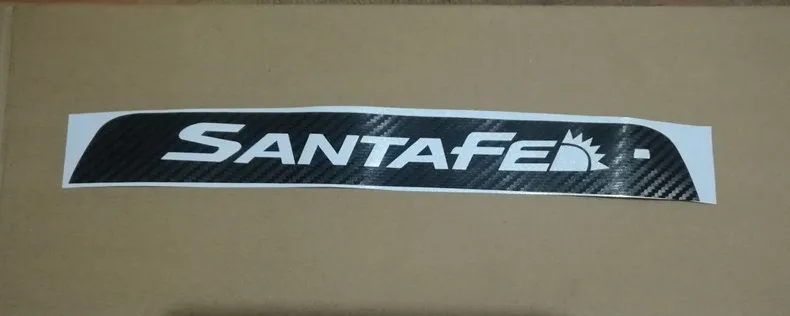 

New Carbon Fiber Rear Brake Light Stickers For HYUNDAI IX45 All New SANTAFE Additional Brake Light Car Stickers 1pc Car Styling