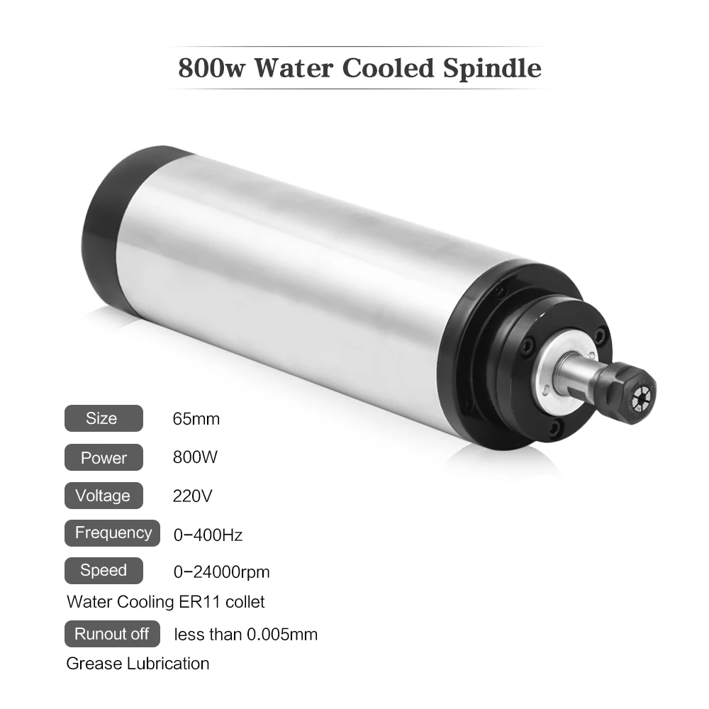 800 Вт шпиндель с водяным охлаждением ЧПУ в комплекте Шпиндельный двигатель + кВт