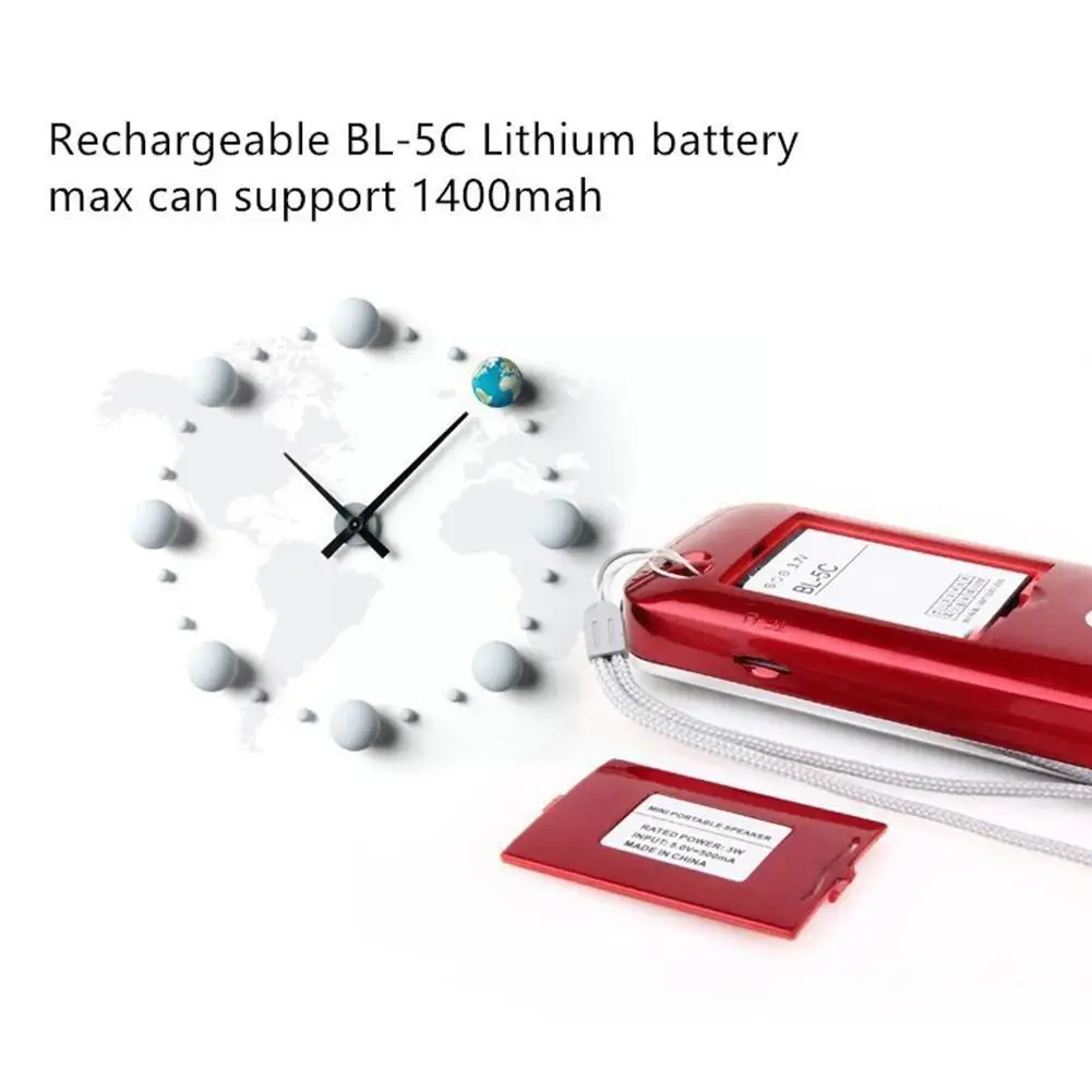 Портативный мини-динамик L-088 mp3-плеер с фонариком FM Поддержка Hi-Fi радио стерео TF AUX