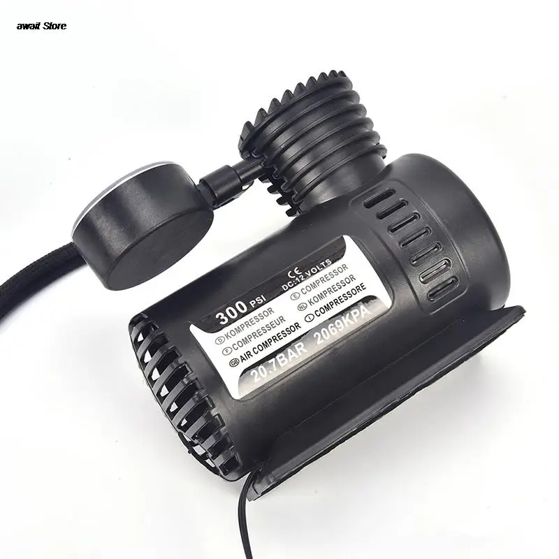 1PC 300PSI 12V Auto Car Electric Tire Air Inflator Pump Mini Compressor | Inflatable