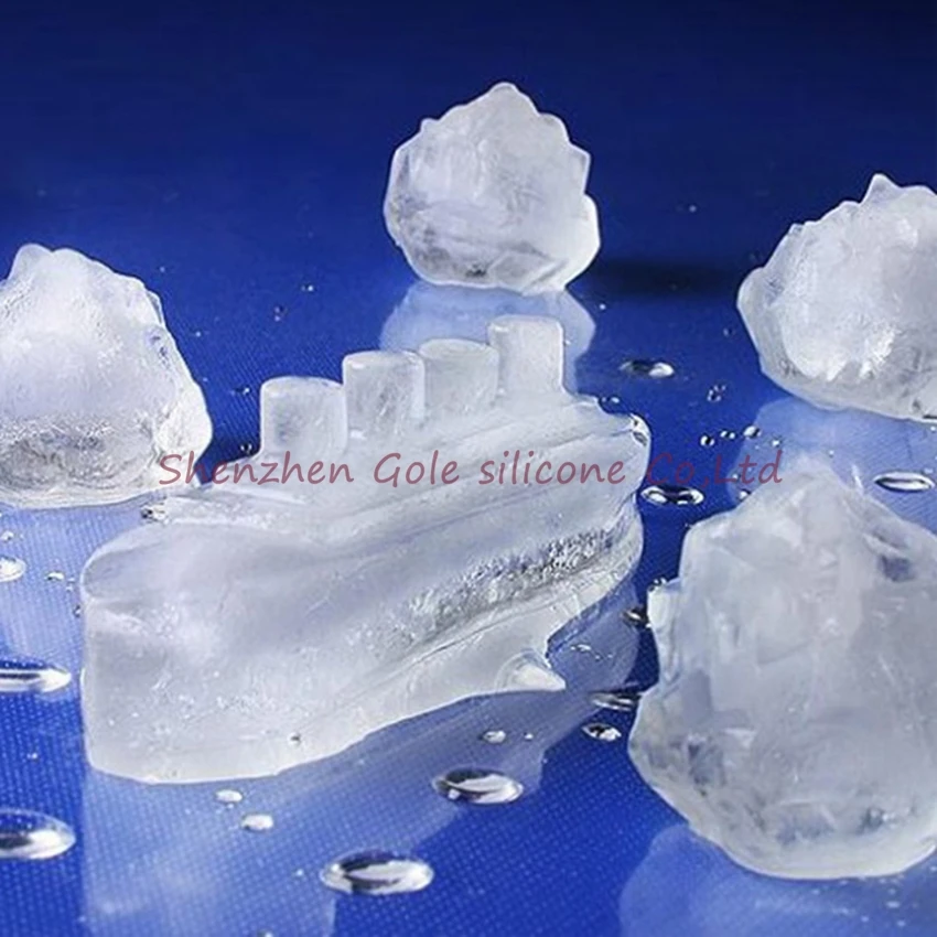 100 шт./лот лотки для кубиков льда в форме Титаника форма изготовления лодок лоток