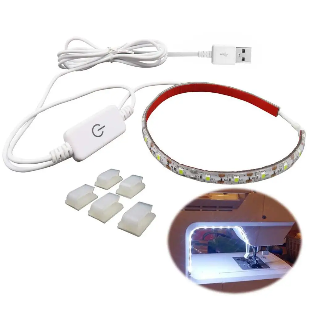 

Sewing Machine LED Light Strip 19.7 Inch Strip Lighting Waterproof Touch Sensitive Dimming LED Light Fits Most Sewing Machines