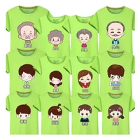 566777 parent child wear and family wear plus size short sleeved t shirt trend