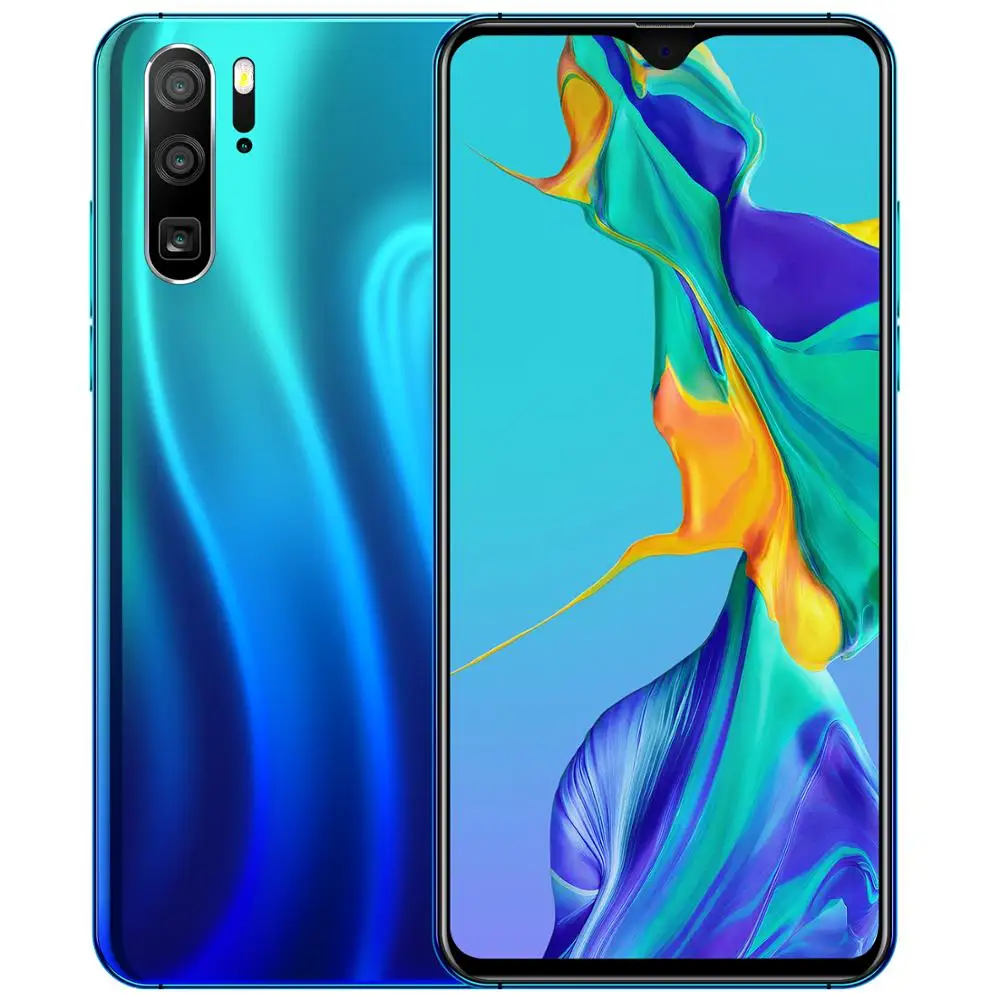 Cectdigi P35 Plus смартфон реальный 4G падение экран 6 3 дюймов 3D изогнутое стекло задняя